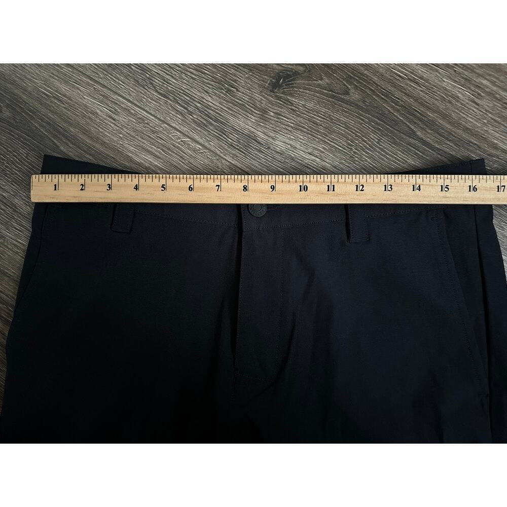 Banana Republic Shorts Mens 36 Black Khaki Chino Flat Front Stretch Comfort - Picture 4 of 7